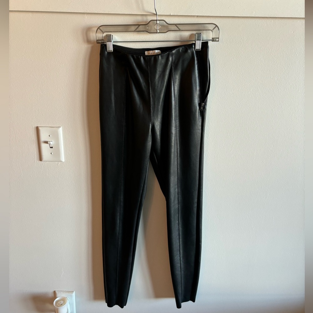 Topshop Faux Leather Pants, Size 4
